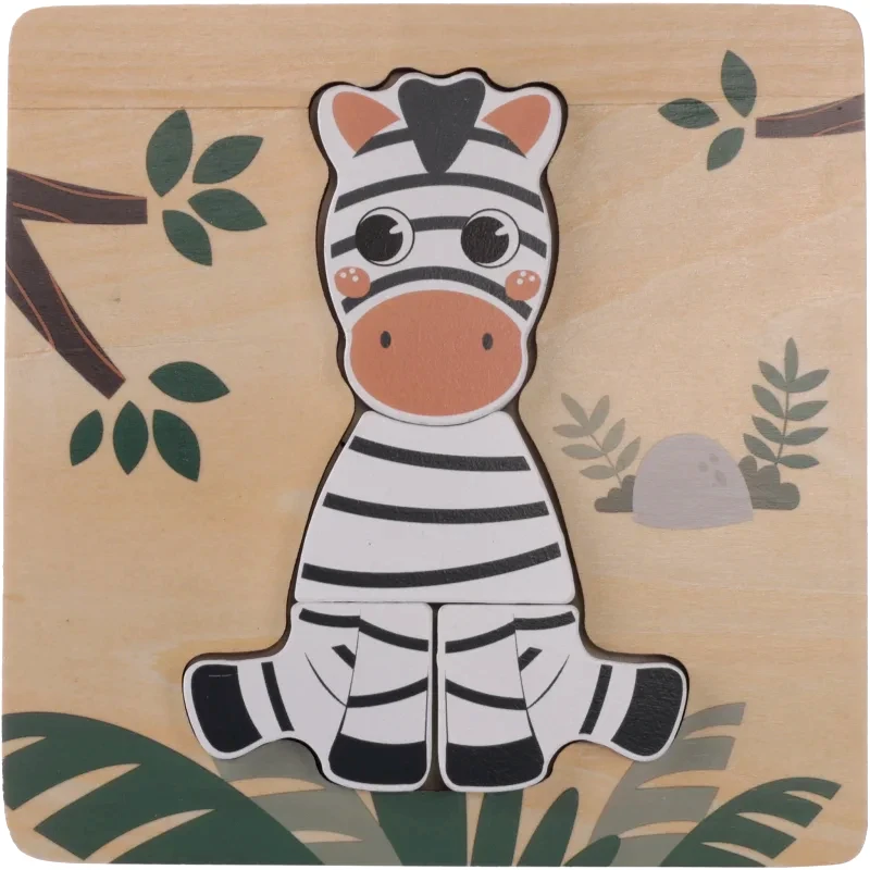 Zopa Zopa Wooden Puzzle Small παζλ από ξύλο Zebra 1 τμχ
