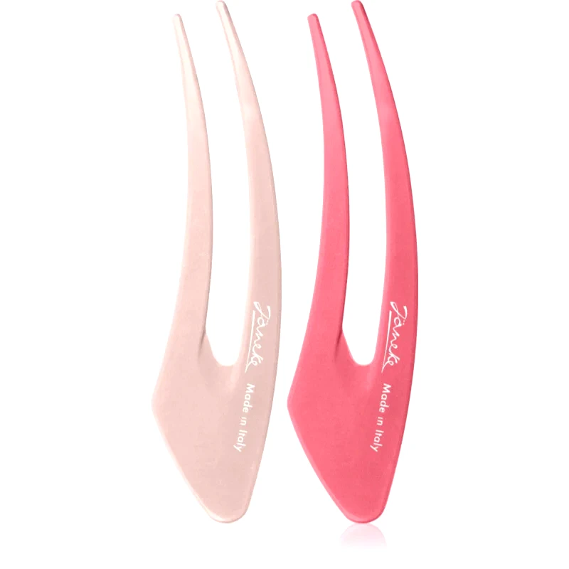 Janeke Janeke Hair Clip κλιπ για τα μαλλιά Pink 2x12.5 εκ