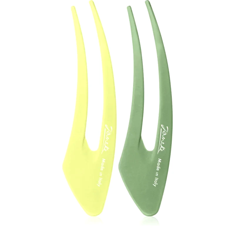 Janeke Janeke Hair Clip κλιπ για τα μαλλιά Green 2x13 εκ