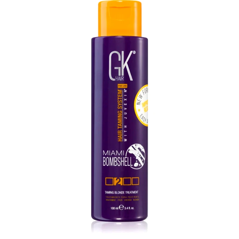 GK Hair GK Hair Miami Bombshell Taming Blonde Treatment μάσκα κερατίνης για ξανθά και με ανταύγειες μαλλιά 100 ml