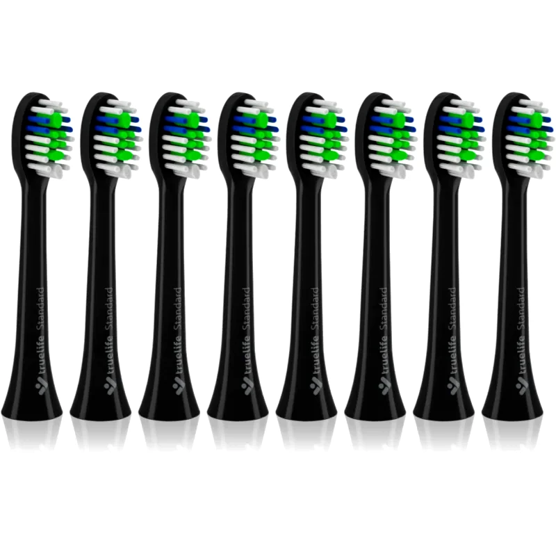 TrueLife TrueLife SonicBrush Compact Black Standard ανταλλακτική κεφαλή για οδοντόβουρτσα TrueLife SonicBrush Compact-series Black 8 τμχ