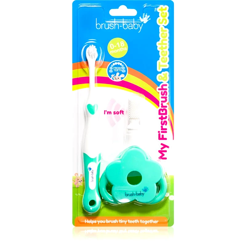 Brush Baby Brush Baby Applemint οδοντόβουρτσα για παιδιά 3 τμχ