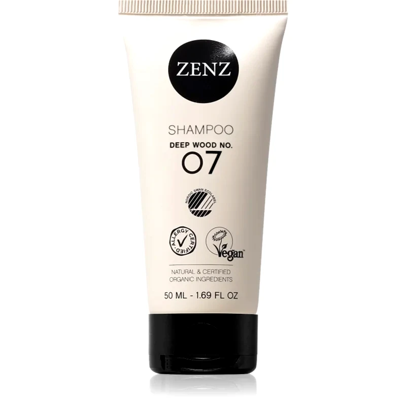 ZENZ Organic ZENZ Organic Deep Wood No. 07 δυναμωτικό σαμπουάν για ευαίσθητο δέρμα της κεφαλής 50 ml