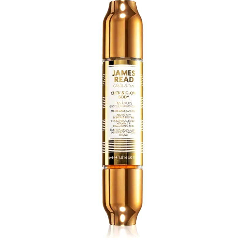 James Read James Read Gradual Tan Click & Glow Body σταγόνες αυτομαυρίσματος για το σώμα 30 ml