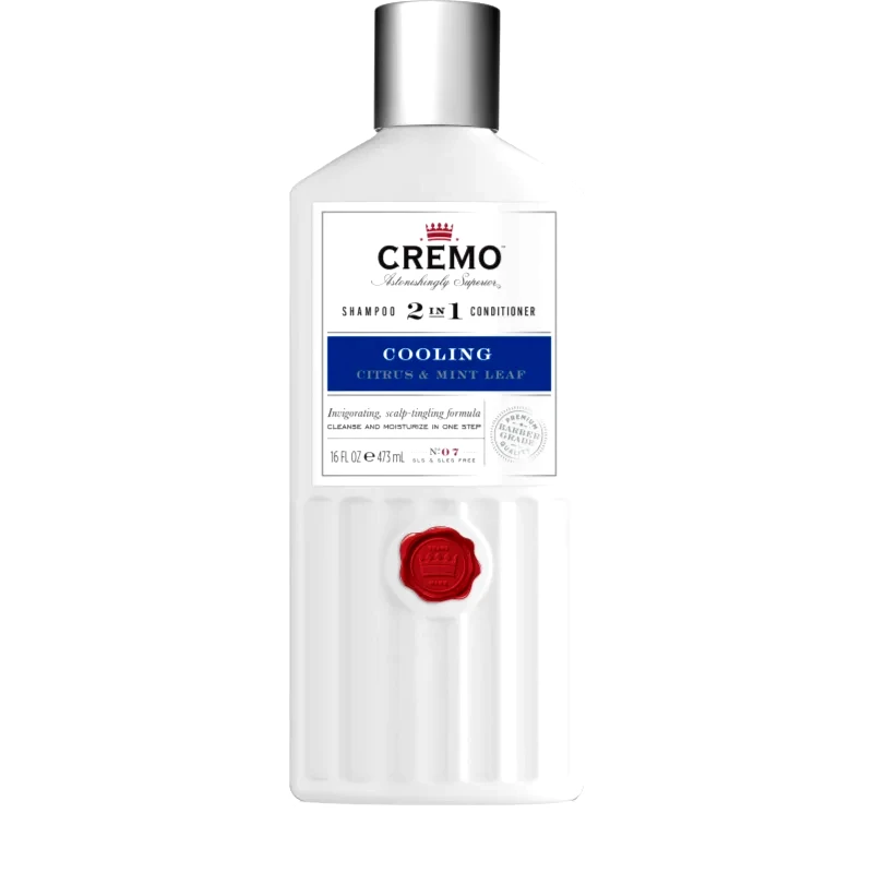 Cremo Cremo Citrus & Mint Leaf 2in1 Cooling Shampoo διεγερτικό και ανανεωτικό σαμπουάν 2 σε 1 για άντρες 473 ml