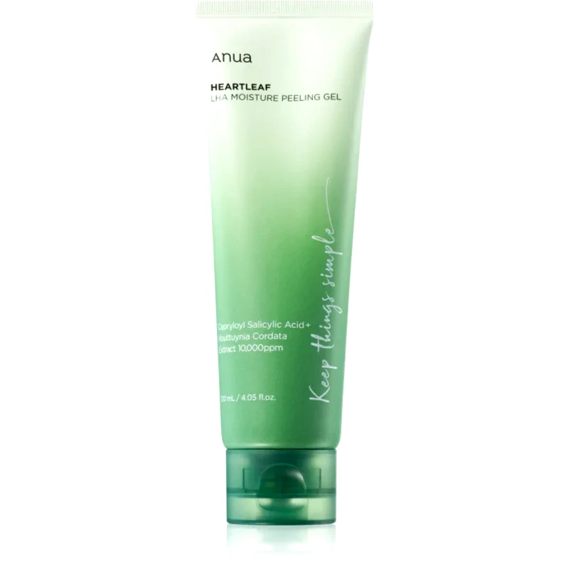 Anua Anua Heartleaf LHA Moisture Peeling Gel απαλή τζελ απολέπιση για ευαίσθητη επιδερμίδα με τάση για ακμή 120 ml