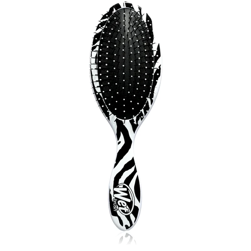 Wet Brush Wet Brush Original Detangler Safari βούρτσα για τα μαλλιά για όμορφα μαλλιά και δέρμα Zebra 1 τμχ