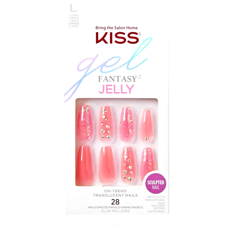 KISS KISS Gel Fantasy Jelly Ψεύτικα νύχια 28 τμχ