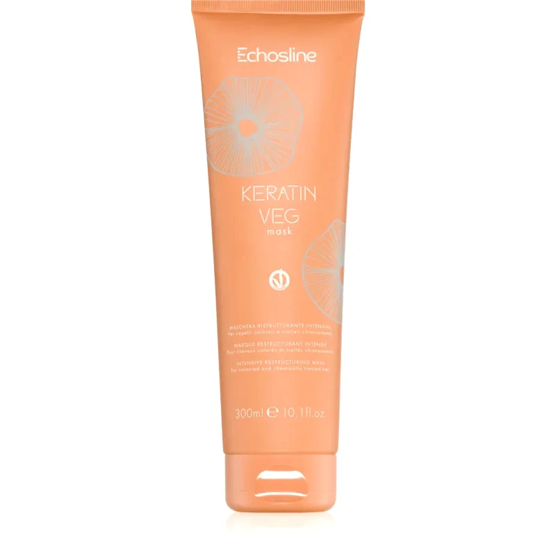 Echosline Echosline Keratin veg Mask εντατικά θρεπτική μάσκα για ξηρά και πορώδη μαλλιά με αμινοξέα 300 ml