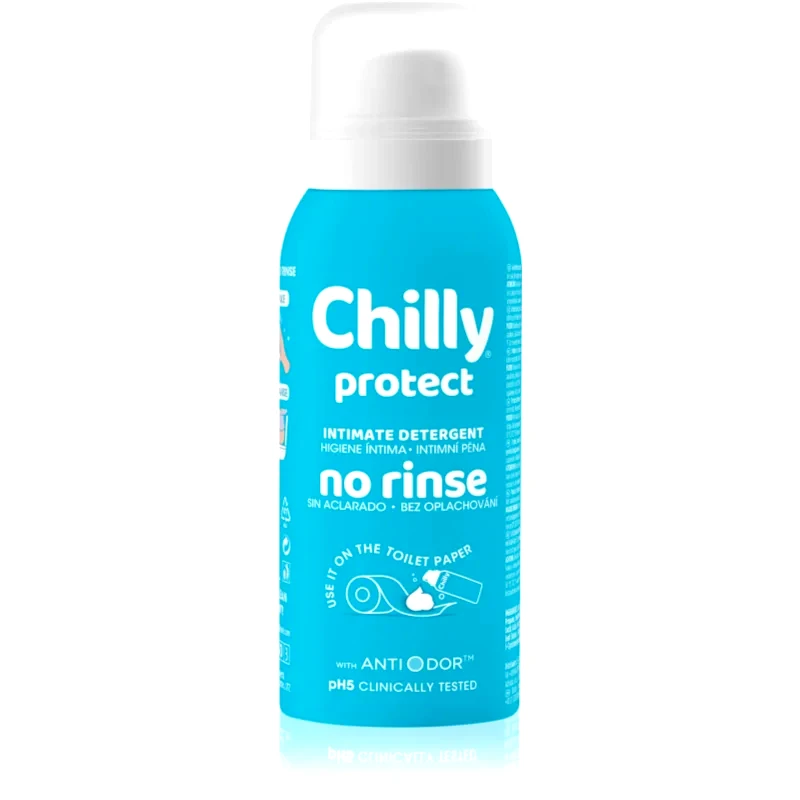 Chilly Chilly Protect No Rinse καθαριστικός αφρός για προσωπική υγεινή 100 ml