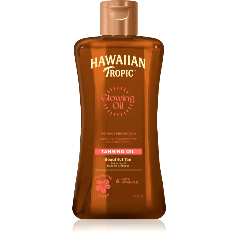 Hawaiian Tropic Hawaiian Tropic Glowing Oil Tanning λάδι για το σώμα για αύξηση της διαρκείας του μαυρίσματος 200 ml