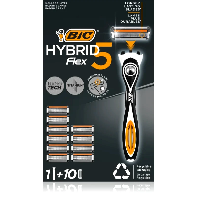 BIC BIC Flex5 Hybrid ξυριστική μηχανή + ανταλλακτικές λεπίδες