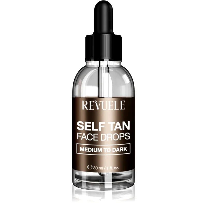 Revuele Revuele Paradise Bronze Self Tan Face Drops σταγόνες αυτομαυρίσματος Για το πρόσωπο απόχρωση Medium To Dark 30 ml