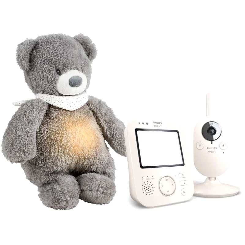 Philips Avent Philips Avent Baby Monitor SCD891/26+NATTOU Sleepy Bear Grey σετ δώρου για μωρά 0 m+