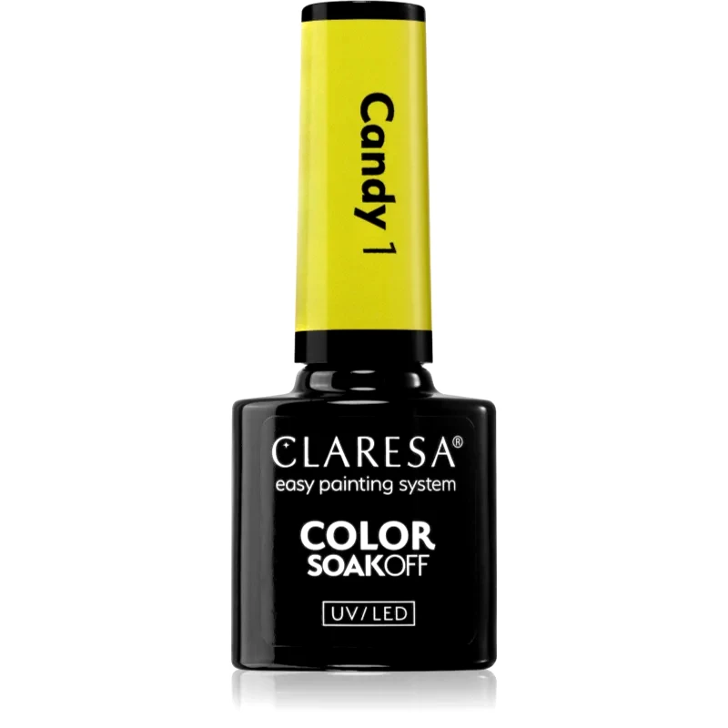 Claresa Claresa SoakOff UV/LED Color Candy τζελ βερνίκι νυχιών απόχρωση 1 5 γρ