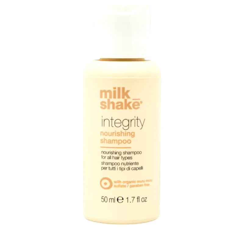 Milk Shake Milk Shake Integrity Nourishing Shampoo θρεπτικό σαμπουάν για όλους τους τύπους μαλλιών χωρίς θειικό άλας 50 ml