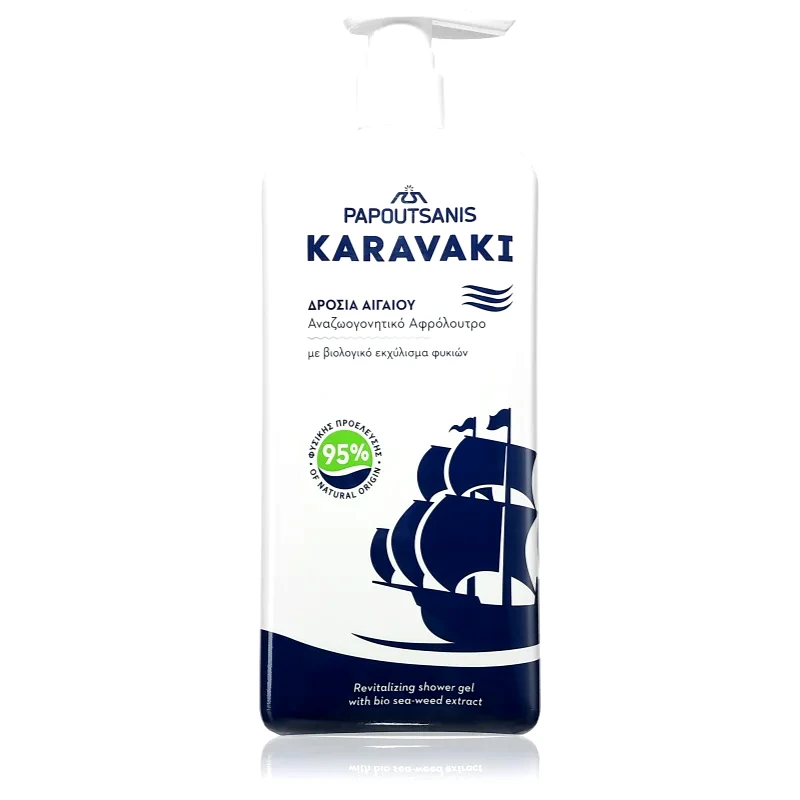 PAPOUTSANIS PAPOUTSANIS Karavaki Revitalizing Shower Gel τζελ για ντους 750 ml