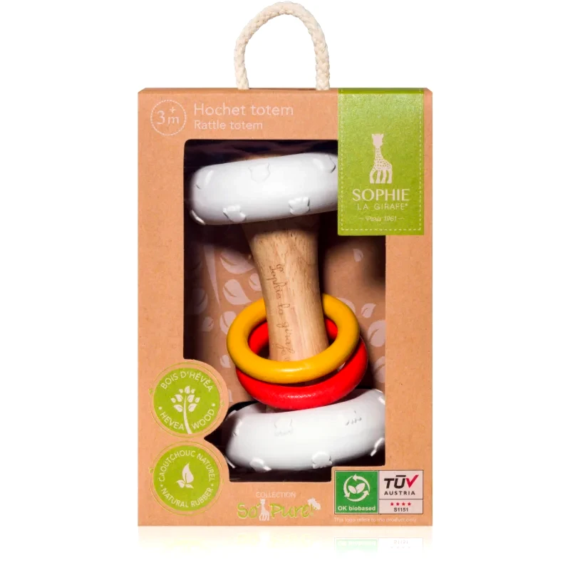 Sophie La Girafe Sophie La Girafe Vulli Rattle Totem κουδουνίστρα 3m+ 1 τμχ