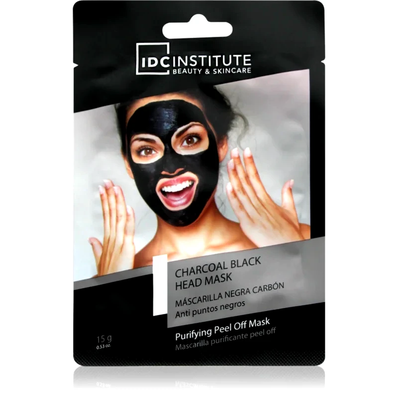 IDC INSTITUTE IDC Institute Charcoal Blackhead Mask Μάσκα που ξεφλουδίζεται με ενεργό άνθρακα κατά των μαύρων στιγμάτων 15 γρ