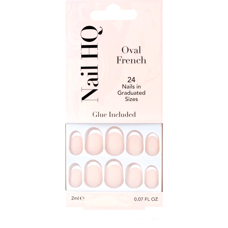 Nail HQ Nail HQ Oval French Ψεύτικα νύχια 24 τμχ