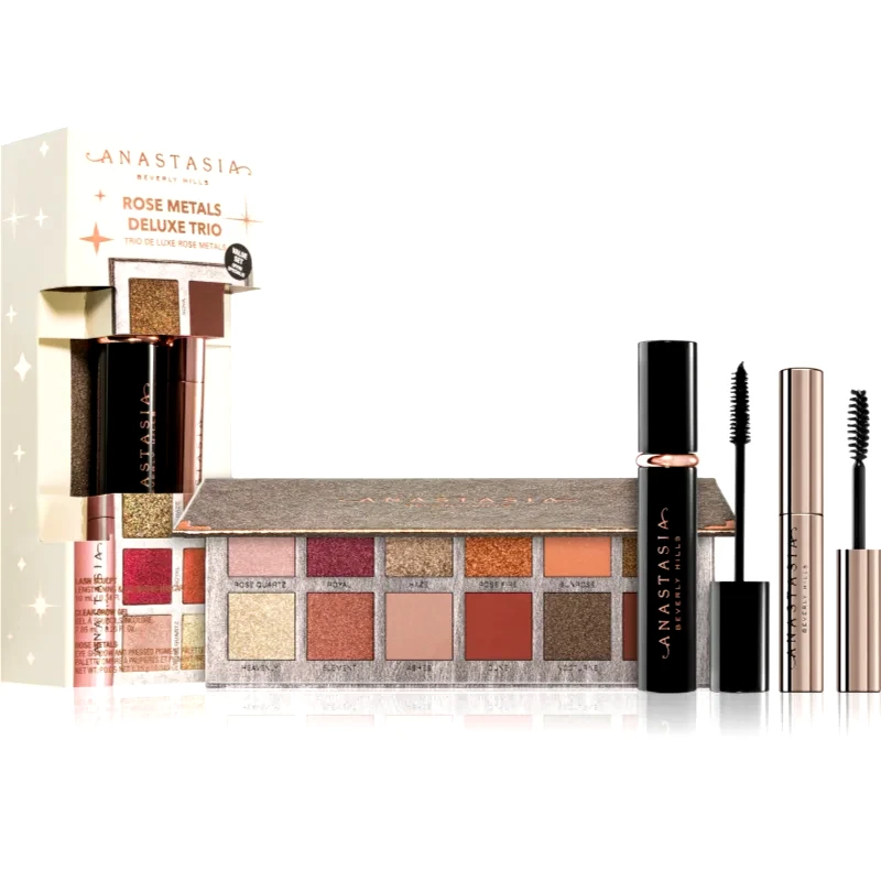 Anastasia Beverly Hills Anastasia Beverly Hills Rose Metals Deluxe Trio σετ δώρου για τα μάτια και τα φρύδια