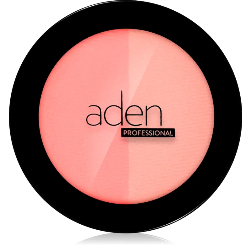 Aden Cosmetics Aden Cosmetics Matt & Glow Blush Duo λαμπρυντικό ρουζ απόχρωση 01 19 γρ