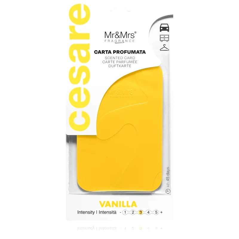 Mr & Mrs Fragrance Mr & Mrs Fragrance Cesare Vanilla αρωματικό χαρτάκι 1 τμχ