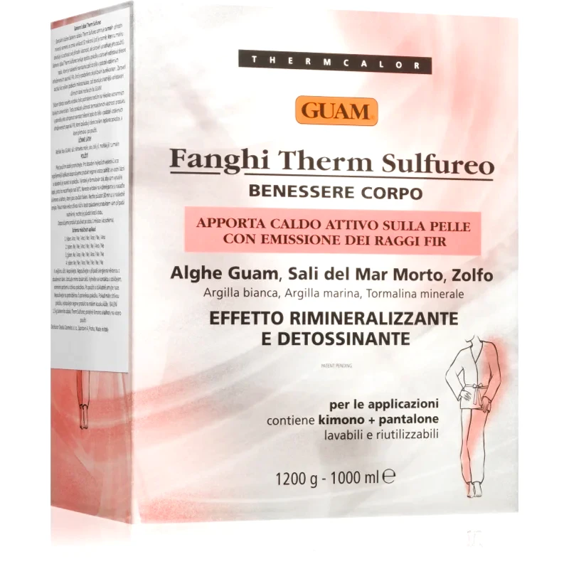 Guam Guam Fanghi Therm Sulfureo θερμαινόμενο περιτύλιγμα για χαλάρωση των μυών και των αρθρώσεων 1200 γρ