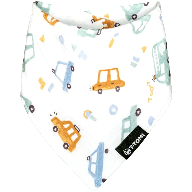 T-Tomi T-TOMI BIO Muslin Bib σαλιάρα Traffic 30x45 εκ