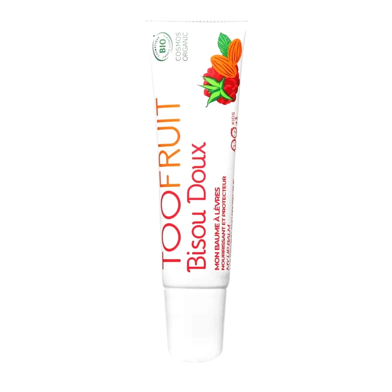 Toofruit Toofruit Lip Balm προστατευτικό βάλσαμο για τα χείλη για παιδιά Raspberry/ Almond 10 ml