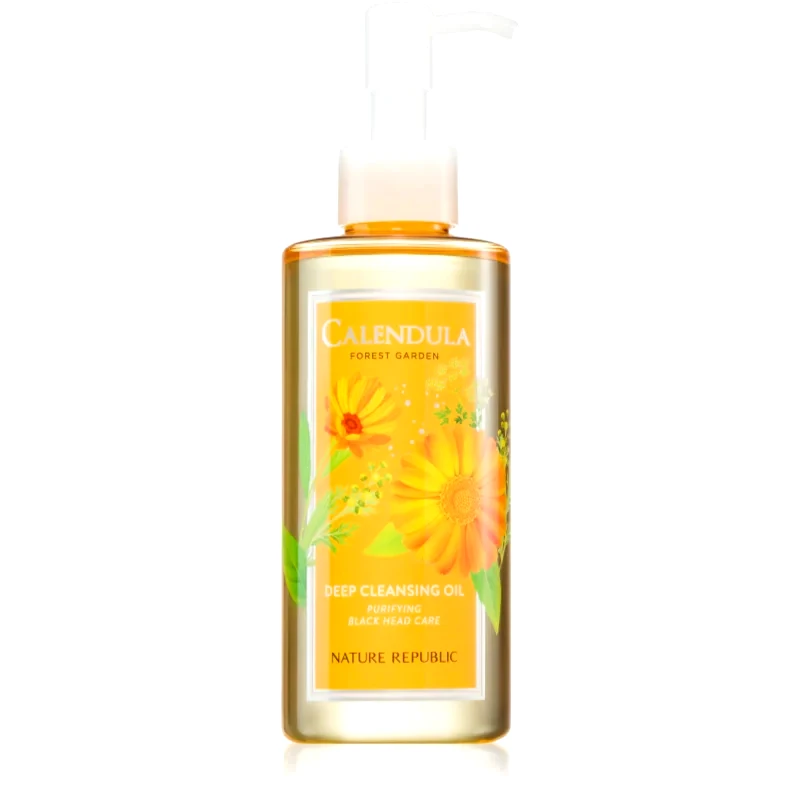 NATURE REPUBLIC NATURE REPUBLIC Forest Garden Calendula Cleansing Oil απαλό καθαριστικό λάδι για μικτή και λιπαρή επιδερμίδα 200 ml
