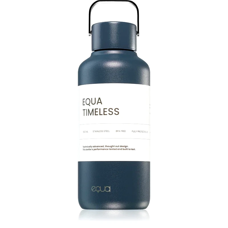 EQUA Equa Timeless μπουκάλι νερού από ανοξείδωτο ατσάλι μικρή χρώμα Navy 600 ml