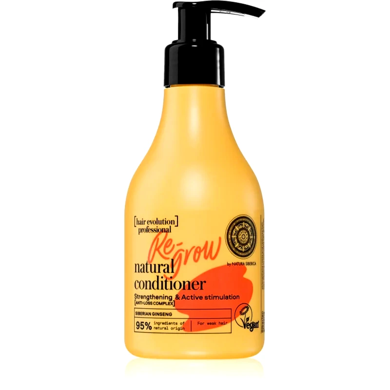 Natura Siberica Natura Siberica Hair Evolution Re-Grow ενεργοποιητικό κοντίσιονερ για λεπτά, αραιωμένα και εύθραυστα μαλλιά 245 ml