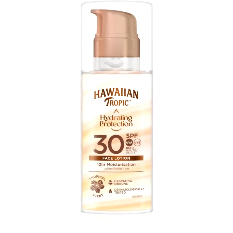 Hawaiian Tropic Hawaiian Tropic Hydrating Protection Face Lotion αντηλιακή κρέμα προσώπου SPF 30 50 ml
