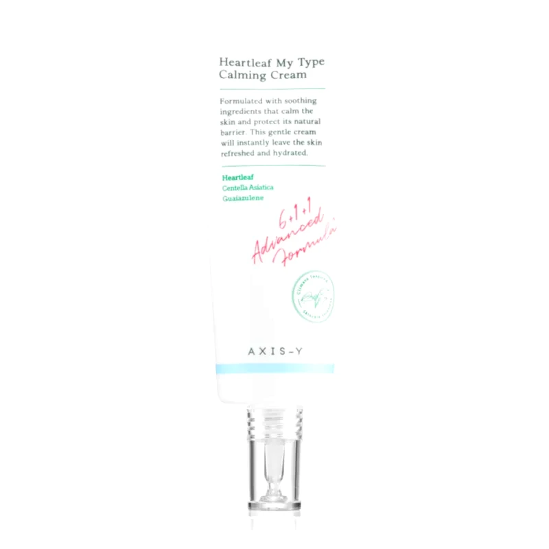 AXIS-Y AXIS-Y 6+1+1 Advanced Formula Heartleaf My Type Calming Cream ελαφριά τζελ κρέμα για να καταπραύνει και να ενισχύσει το ευαίσθητο δέρμα 60 ml