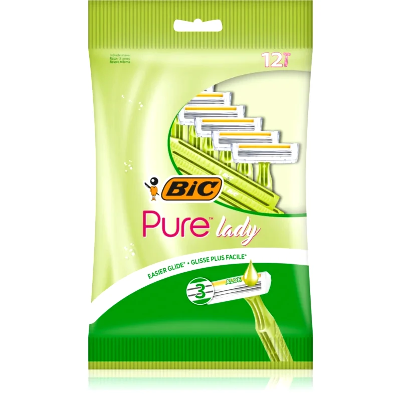 BIC BIC PURE3 Lady μιας χρήσεως ξυραφάκια για γυναίκες 12 τμχ