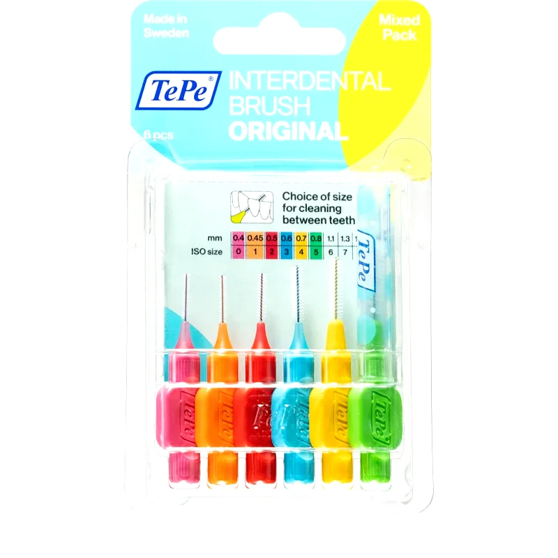 TePe TePe Interdental Brush Original μεσοδόντιο βουρτσάκι Mix 6 τμχ