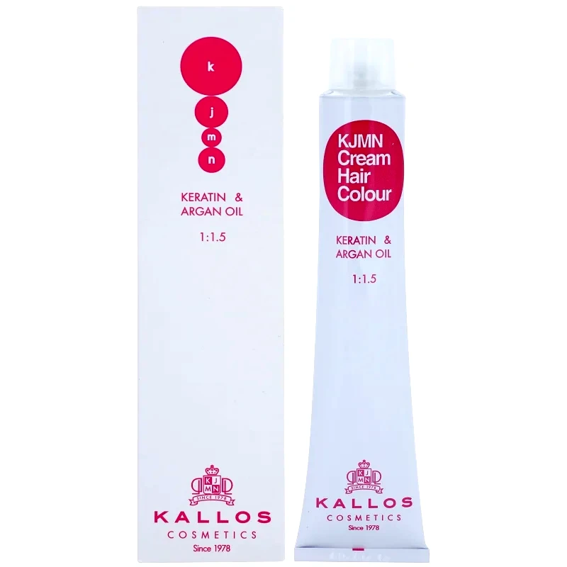 Kallos Kallos KJMN Professional Cream Hair Colour Keratin & Argan Oil βαφή μαλλιών με κερατίνη και λάδι αργκάν απόχρωση 12.81 Special Ultra Blonde 100 ml