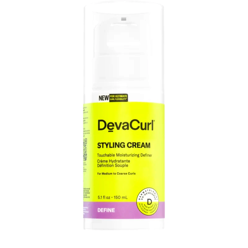 DevaCurl DevaCurl Styling Cream ενυδατική στυλιστική κρέμα για σπαστά και σγουρά μαλλιά 150 ml