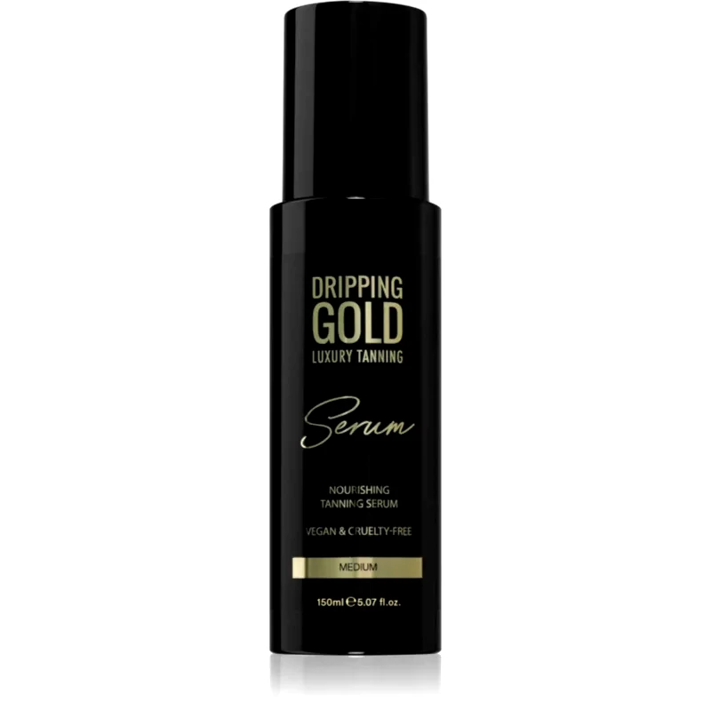 Dripping Gold Dripping Gold Luxury Tanning Serum προϊόν αυτομαυρίσματος για σώμα και πρόσωπο απόχρωση Medium 150 ml