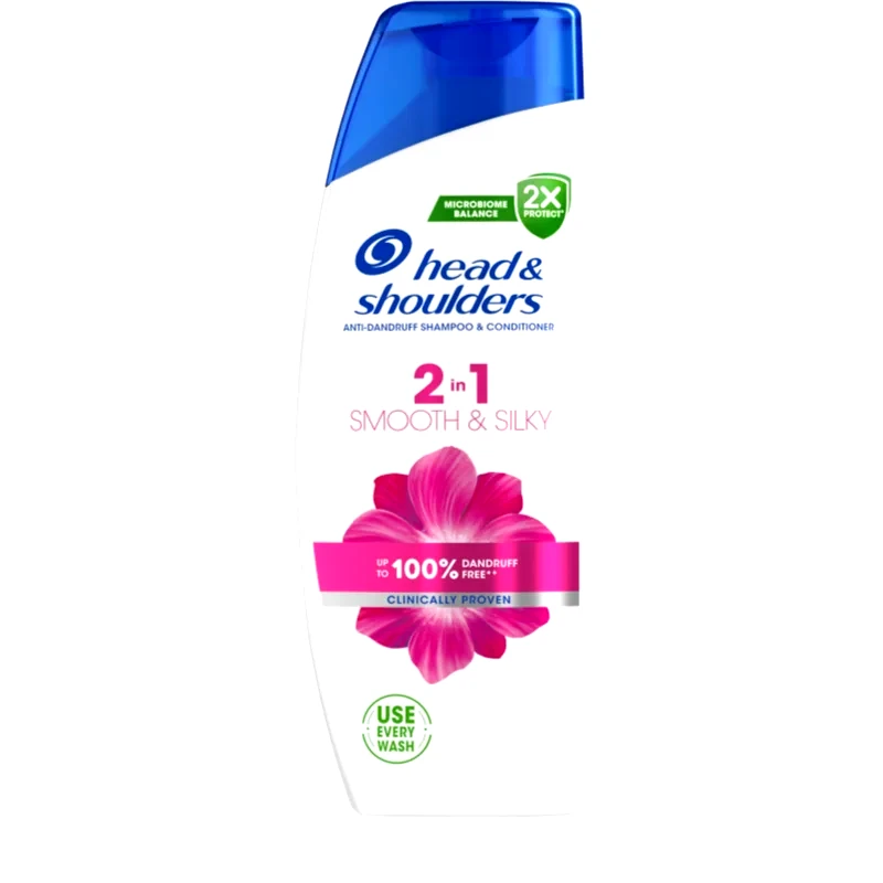 Head & Shoulders Head & Shoulders Smooth & Silky σαμπουάν κατά της πιτυρίδας 2 σε 1 330 ml