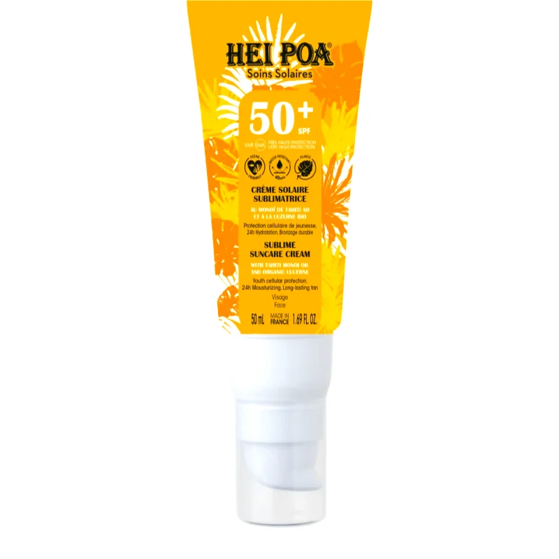 Hei Poa Hei Poa Suncare αντηλιακή κρέμα SPF 50+ Για το πρόσωπο 50 ml