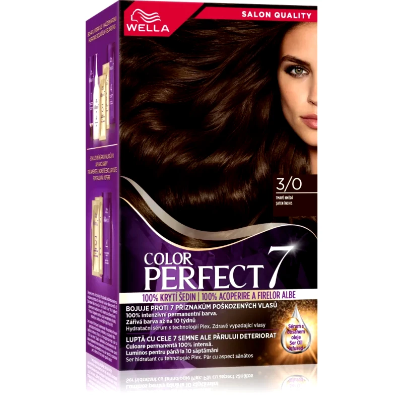 Wella Wella Color Perfect βαφή μαλλιών απόχρωση 3/0 Dark Brown 1 τμχ