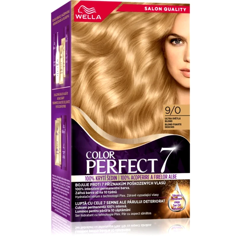 Wella Wella Color Perfect βαφή μαλλιών απόχρωση 9/0 Extra Light Blonde 1 τμχ