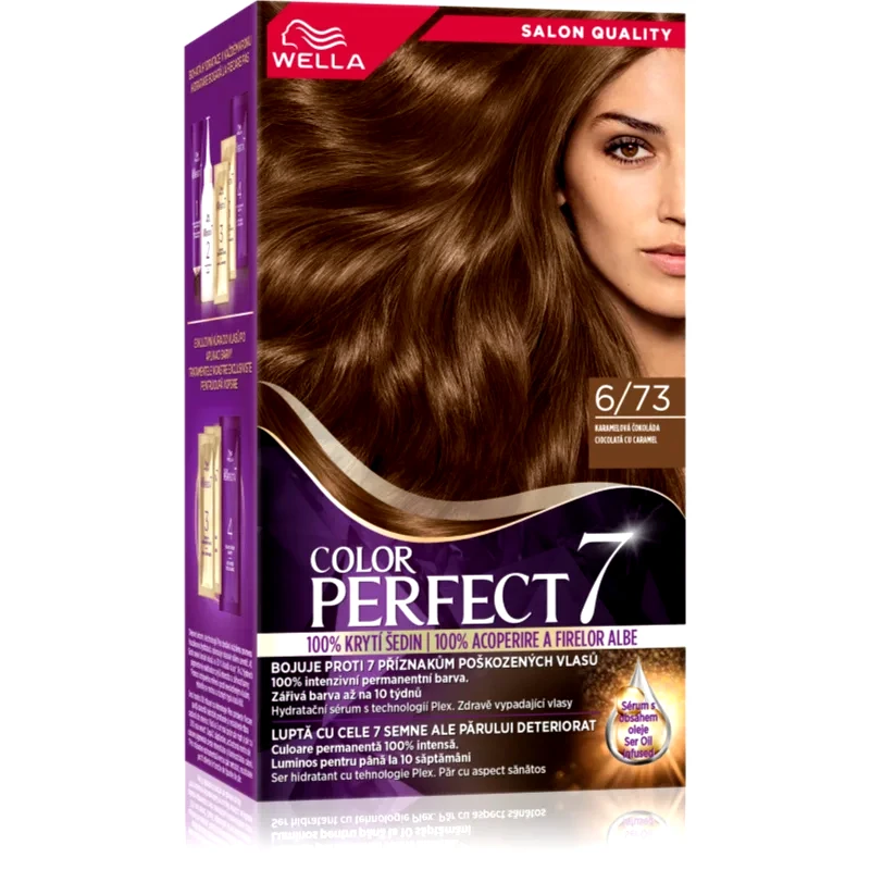 Wella Wella Color Perfect βαφή μαλλιών απόχρωση 6/73 Toffee Chocolate 1 τμχ