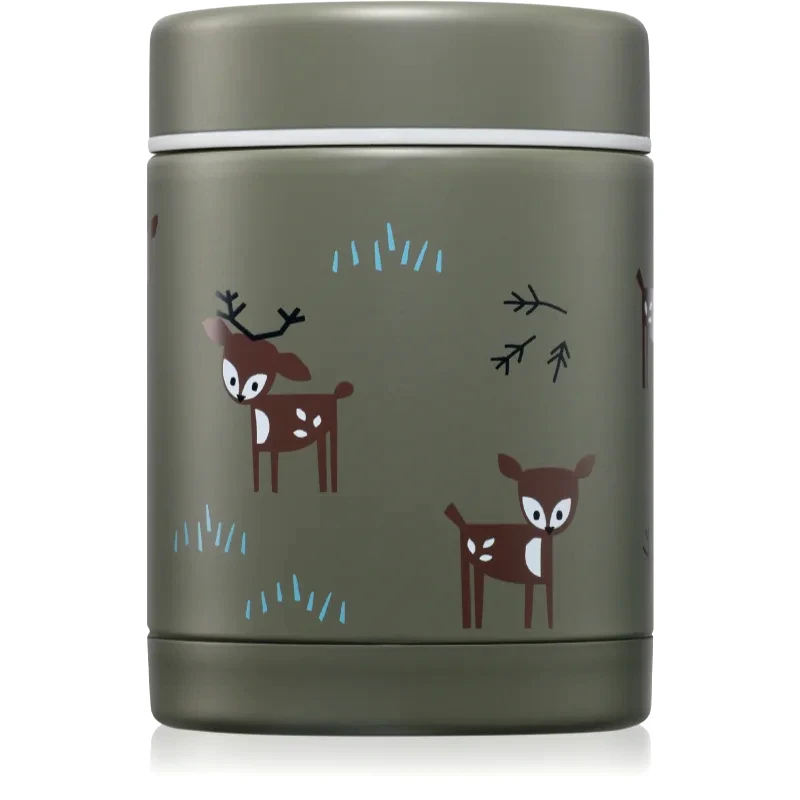 FRESK FRESK Food Jar θερμός για φαγητό Deer Olive 300 ml