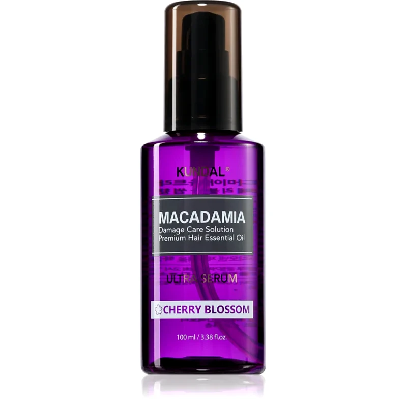 KUNDAL KUNDAL Macadamia Ultra Serum Cherry Blossom αναγεννητικός ελαιώδη ορός για κατεστραμμένα μαλλιά 100 ml