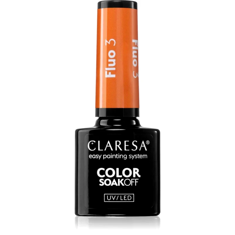 Claresa Claresa SoakOff UV/LED Color Fluo τζελ βερνίκι νυχιών απόχρωση 3 5 γρ