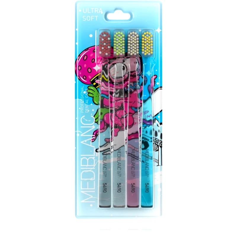 MEDIBLANC MEDIBLANC 5490 Ultra Soft Limited edition οδοντόβουρτσες υπερ μαλακές 4 τεμάχια περιορισμένη έκδοση 4 τμχ