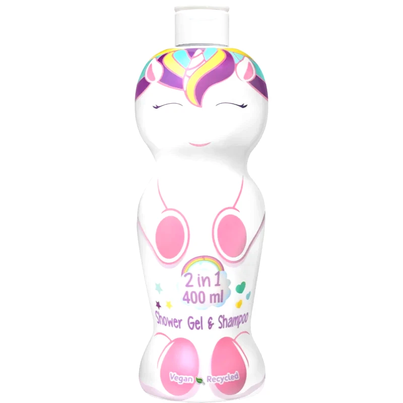 Be a Unicorn Be a Unicorn Shampoo & Shower Gel τζελ για ντους και σαμπουάν 2 σε 1 για παιδιά 400 ml